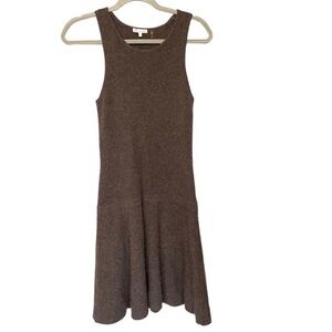 Minnie Rose Cashmere Dress Brown Sleeveless